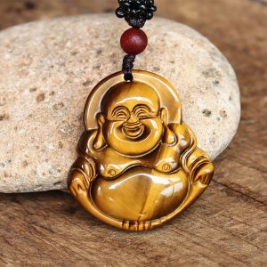 collier bouddha porte-chance