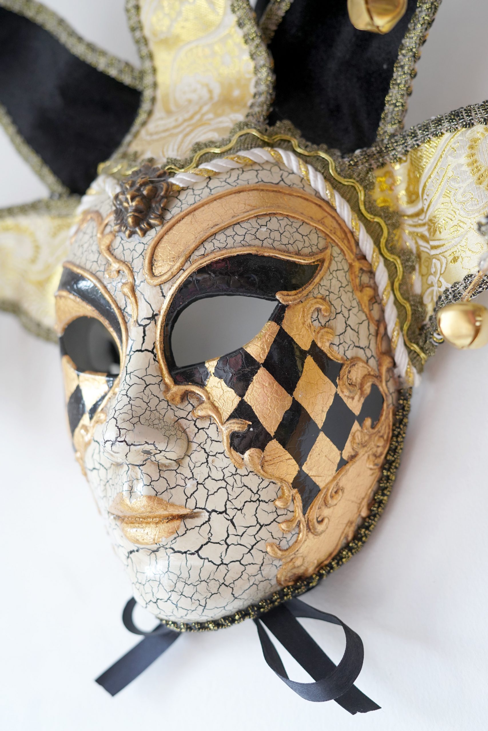 Mèdecin de la peste Masque vénitien authentique en papier mâché